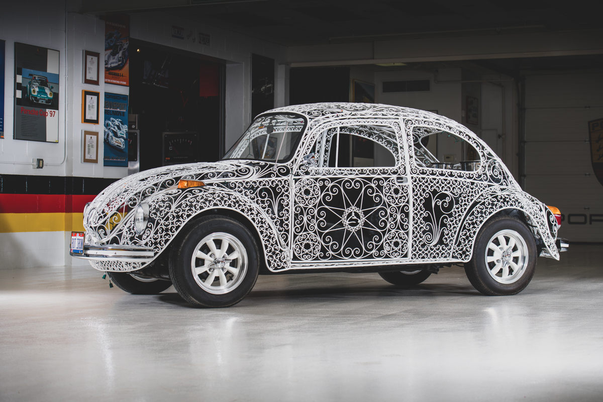 1970 Volkswagen Beetle 'Casa Linda Lace' by Rafael Esparza-Prieto offered at RM Sotheby’s The Taj Ma Garaj Collection